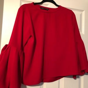 Zara Bell Sleeve Top